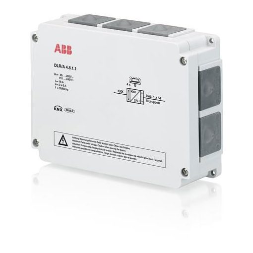 ABB DLR/A4.8.1.1 KNX DALI fényvezérlő modul | 4-szeres, felületre szerelhető