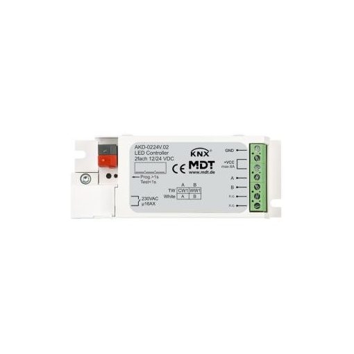 MDT AKD-0224V.02 KNX LED fényerőszabályzó DE | 2-szeres