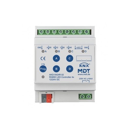 MDT AKD-0424R.02 KNX LED fényerőszabályzó REG | 4/8 A