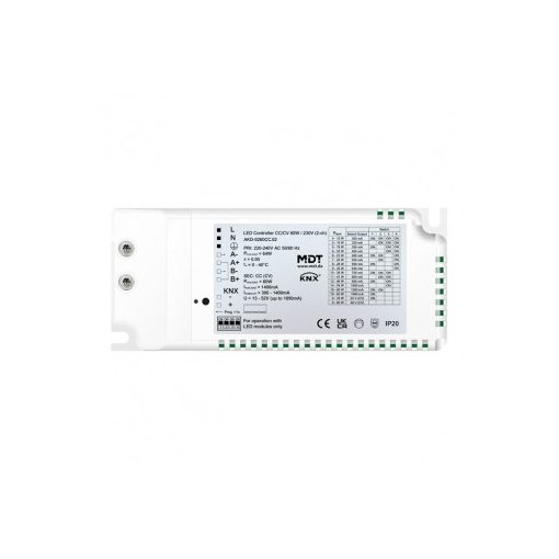 MDT AKD-0260CC.02 KNX LED vezérlő CC/CV UP tápegységgel | 2-szeres