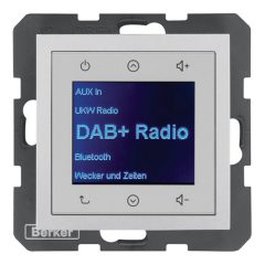   BERKER 29841404 UP Radio Touch S.1/B.3/B.7 | DAB+ | alumínium matt