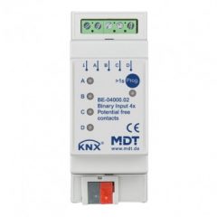   MDT BE-04000.02 KNX bináris bemenet potenciálmentes | 4-szeres