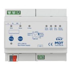   MDT STC-1280.01 KNX busz tápegység | 1280 mA, diagnosztikai funkció