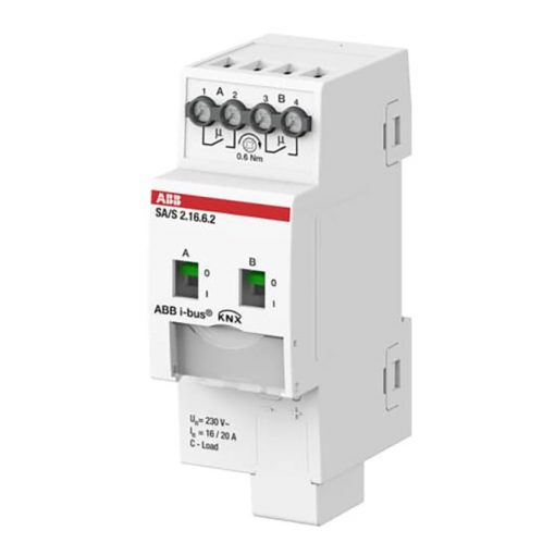 ABB SA/S2.16.6.2 KNX kapcsolóaktor 16 A áramérzékeléssel | 2-szeres