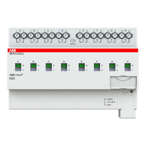 ABB SA/S8.16.5.2 KNX kapcsolóaktor 16 A C terhelés | 8-szoros