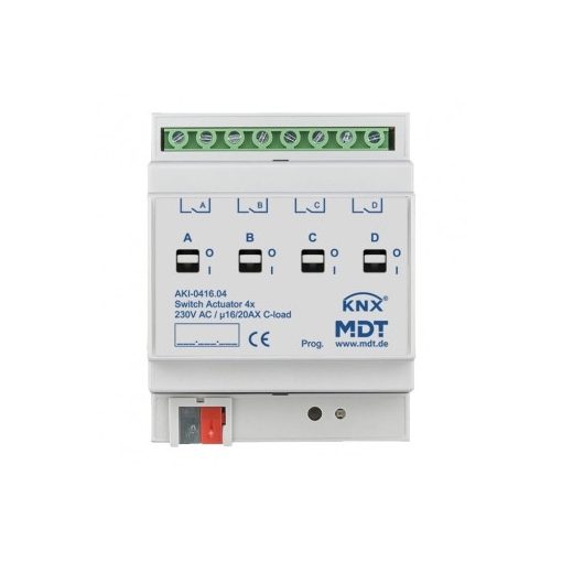 MDT AKI-0416.04 KNX kapcsolóaktor ipar | 4-szeres