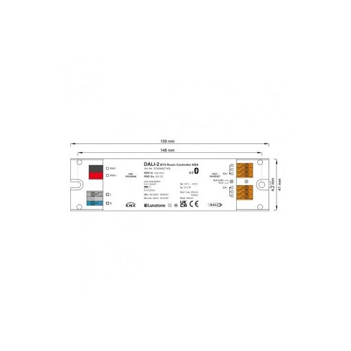 LUNATONE 87454427-KX DALI-2 szobavezérlő KNX | Mennyezeti beillesztés