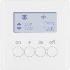   BERKER 85745229 KNX RF időzítő gyorslink Q.1/Q.3 | kijelzővel | sarki fehér bársony