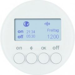   BERKER 85745239 KNX RF időzítő gyorslink R.1/R.3 | kijelzővel | poláris fehér fényes