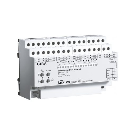 GIRA 216100 KNX vakmozgató 230 V AC/12-48 V DC | 8-szoros