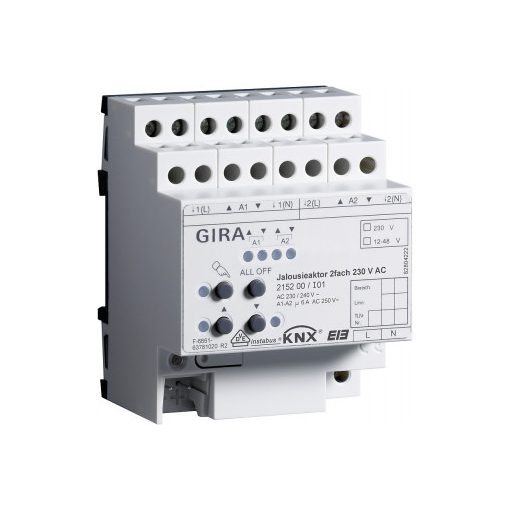 GIRA 215200 KNX vakmozgató 230 V AC | 2x, plusz