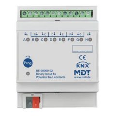   MDT BE-08000.02 KNX bináris bemenet potenciálmentes | 8 csatornás 