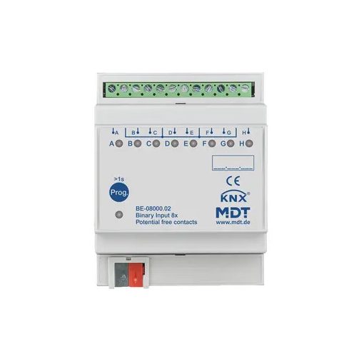 MDT BE-08000.02 KNX bináris bemenet potenciálmentes | 8 csatornás 