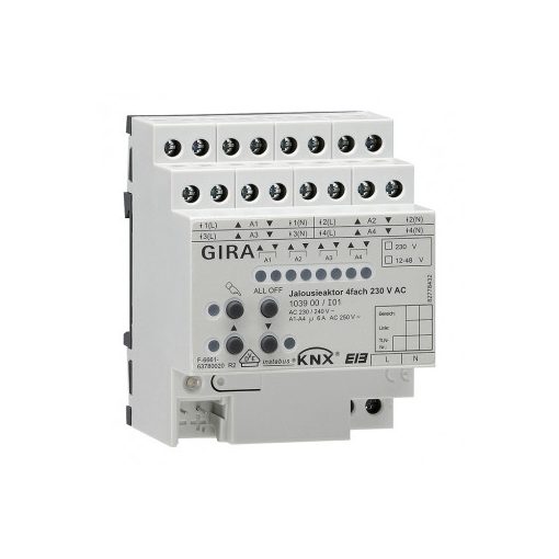 GIRA 103900 KNX vakmozgató 230 V AC/12-48 V DC | 4-szeres