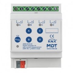   MDT AMS-0416.03 KNX kapcsolóaktor szabványos áramméréssel v3 | 4-szeres